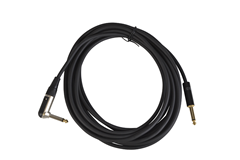 Guitar Lead With Tangle Free Cable 6 Metres Long Straight to Right Angle Jack